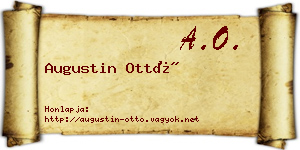 Augustin Ottó névjegykártya